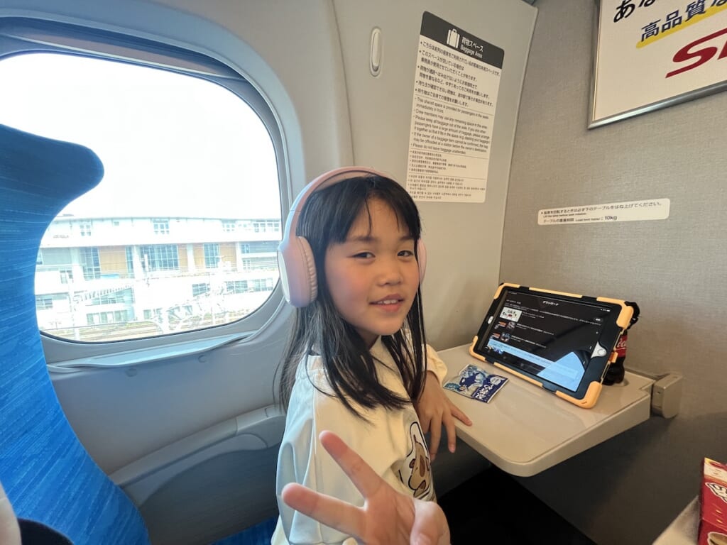新幹線内 東京から京都へ