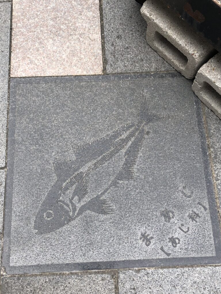 沼津港の敷石 まあじ