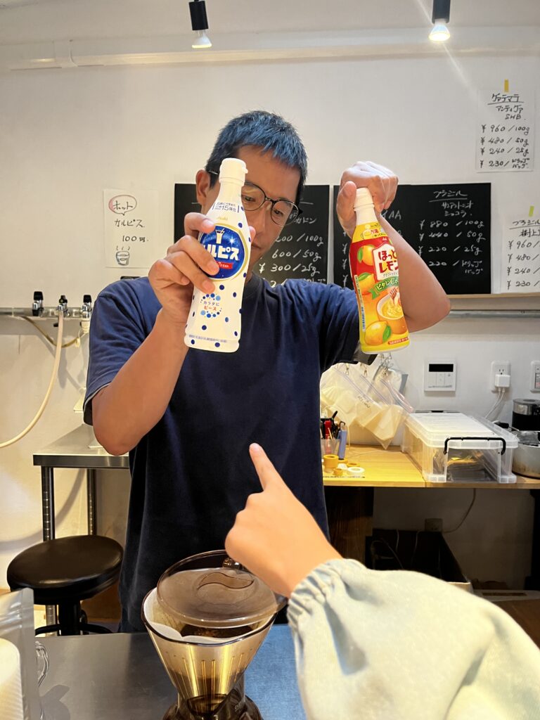 ヨシダ珈琲豆店 メニュー カルピス レモネード