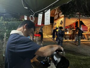 奈良 八坂神社 祇園祭 ヨシダ珈琲豆店出店写真