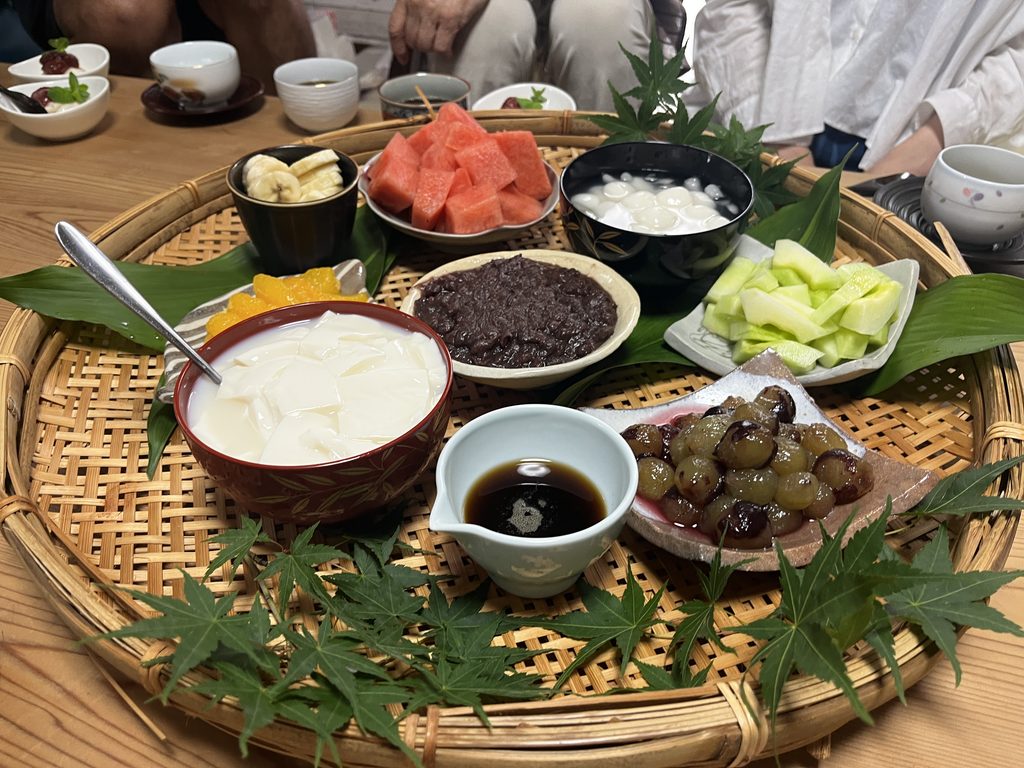 あんみつパーティー おやつ