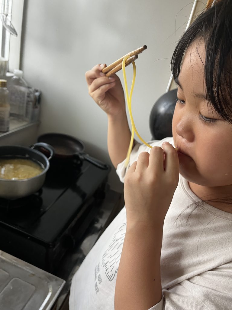 麺の硬さチェック